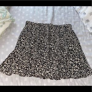 Ruffle leopard Skirt
